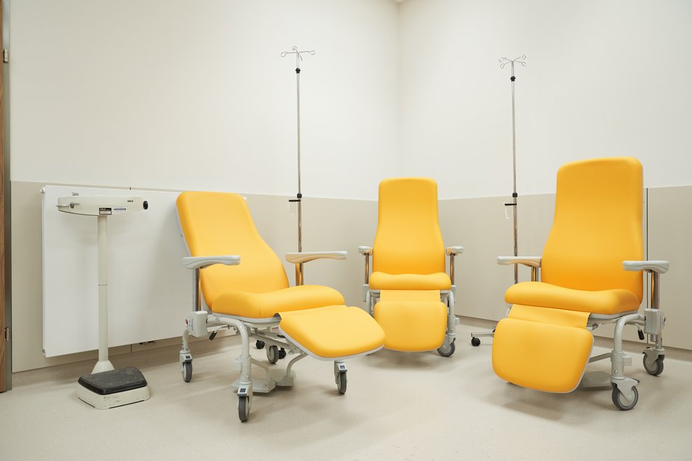 Das Behandlungszimmer des Gesundheitszentrums Gmünd.