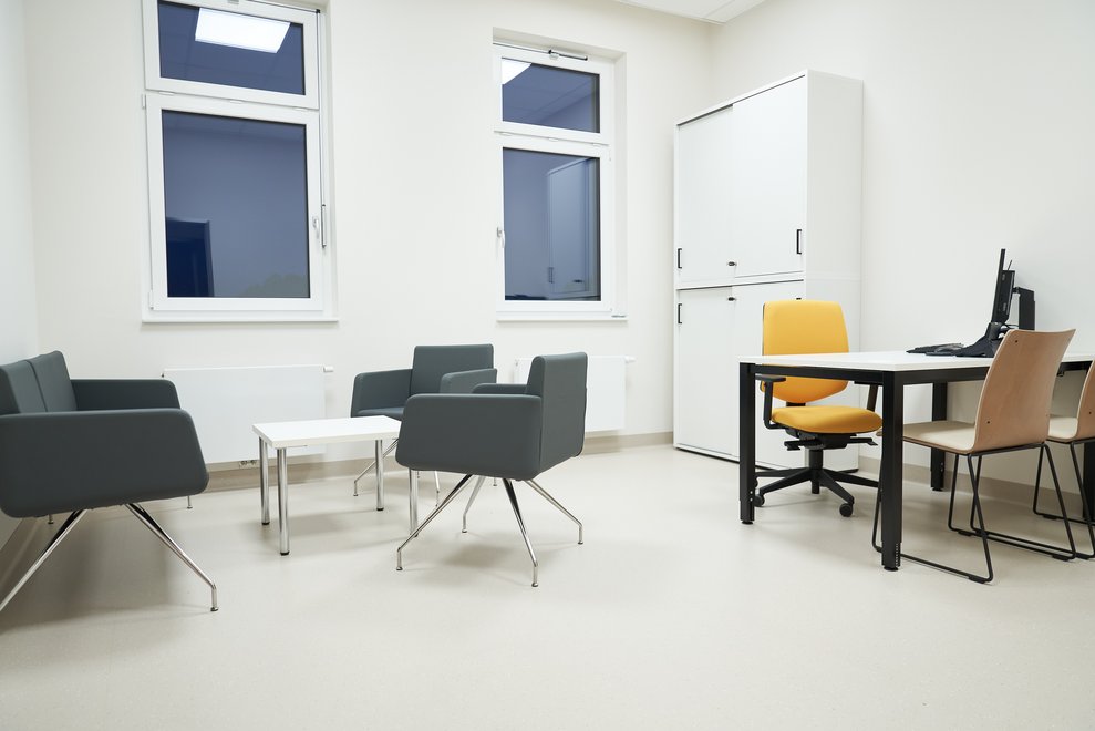 Das Behandlungszimmer des Gesundheitszentrums Gmünd.